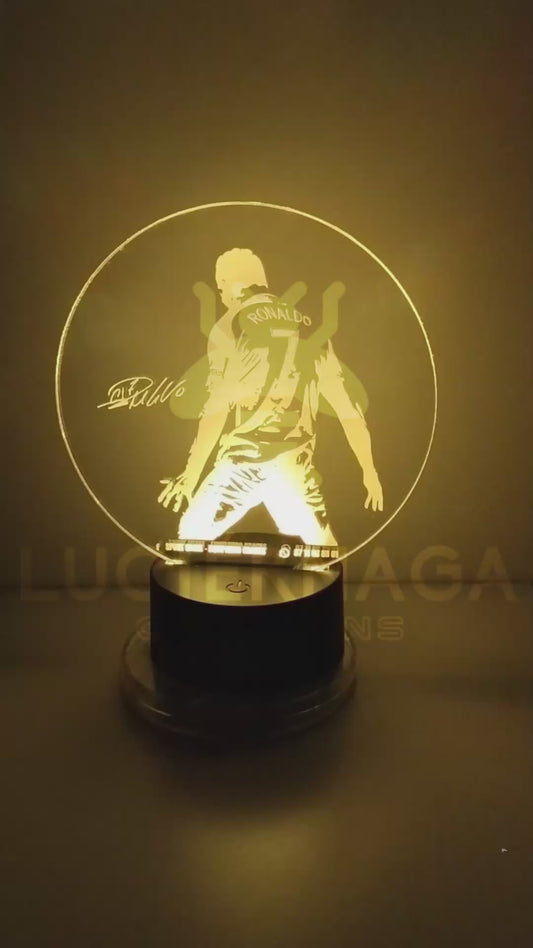 Cristiano Ronaldo-Lámpara 3D