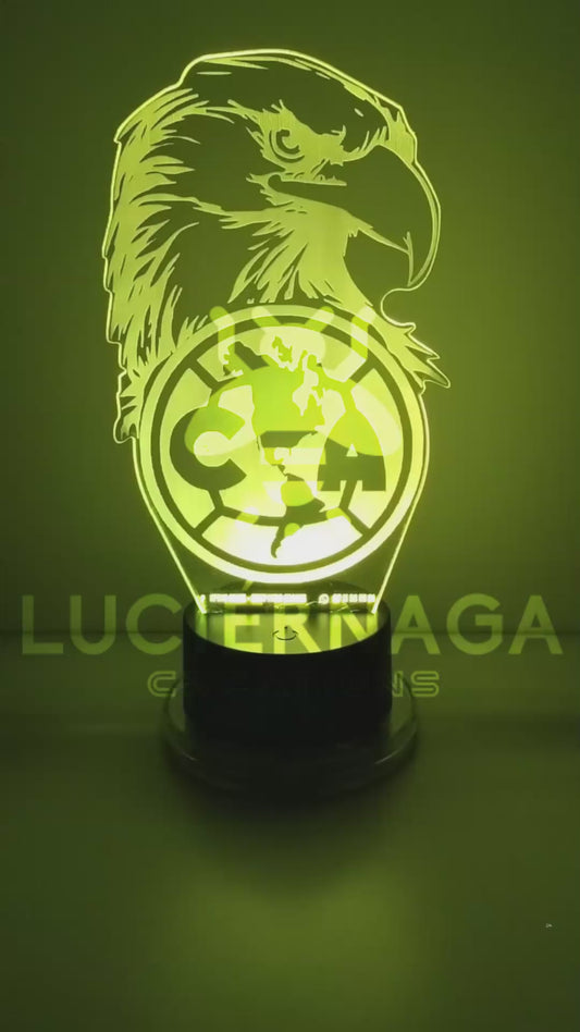 Águila Club América-Lámpara 3D